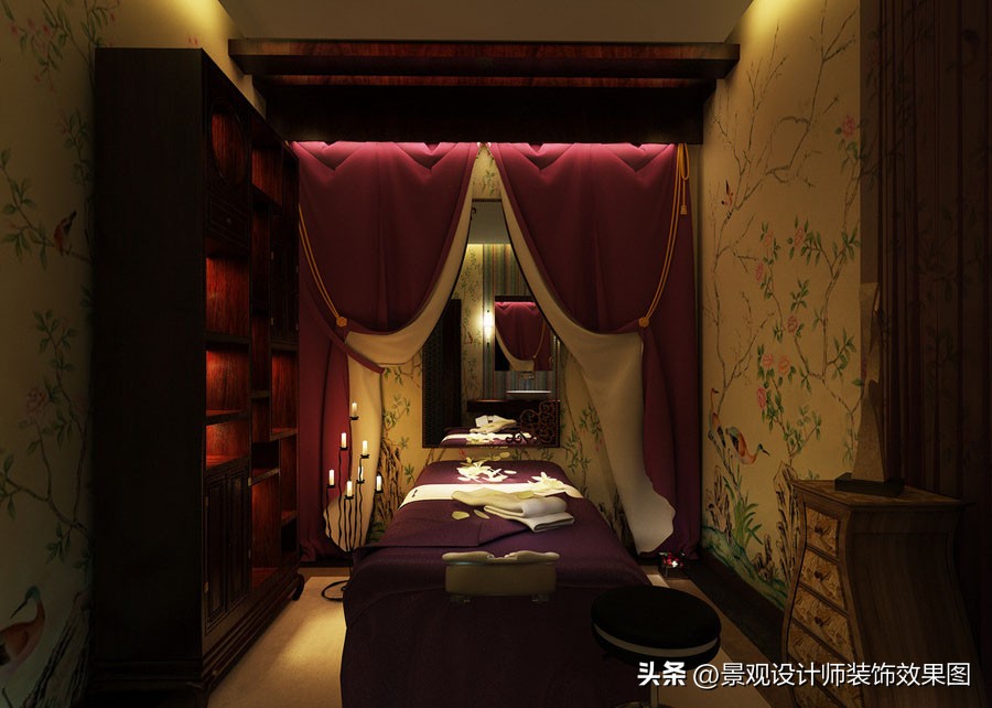 美容院设计效果视频,美容院装修风格案例图