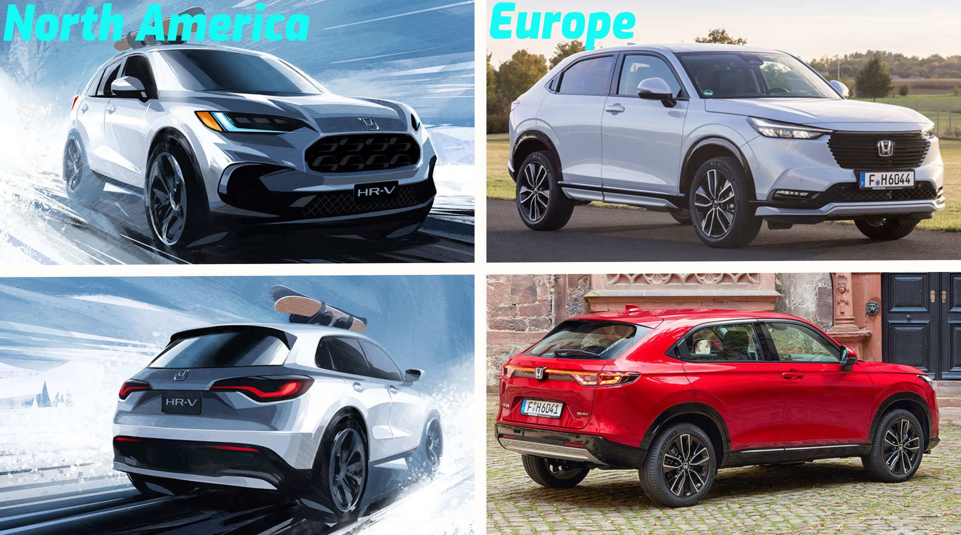 全新本田HR-V官图,本田全新一代HR-V海外版车型价格