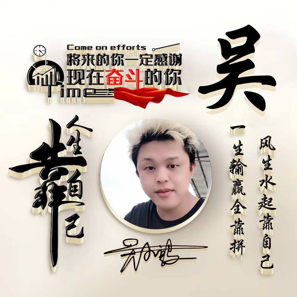 适合做微信、QQ头像，新款3D精选励志大气签名头像，留下你的名字