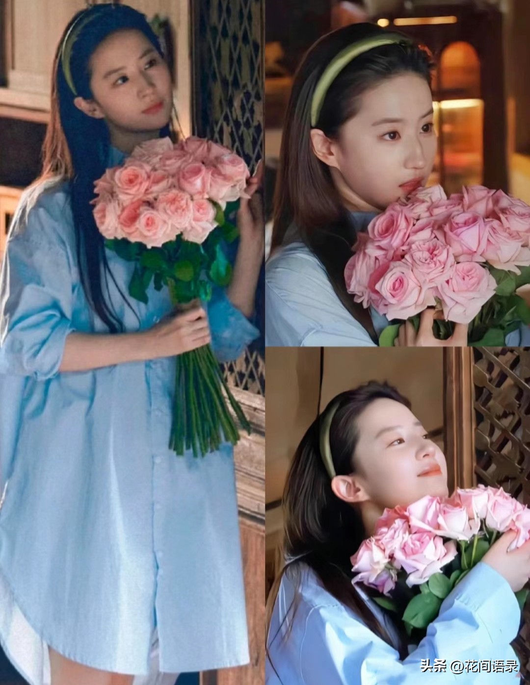 刘亦菲抱的鲜花是什么花呀,刘亦菲抱鲜花的照片为啥那么火