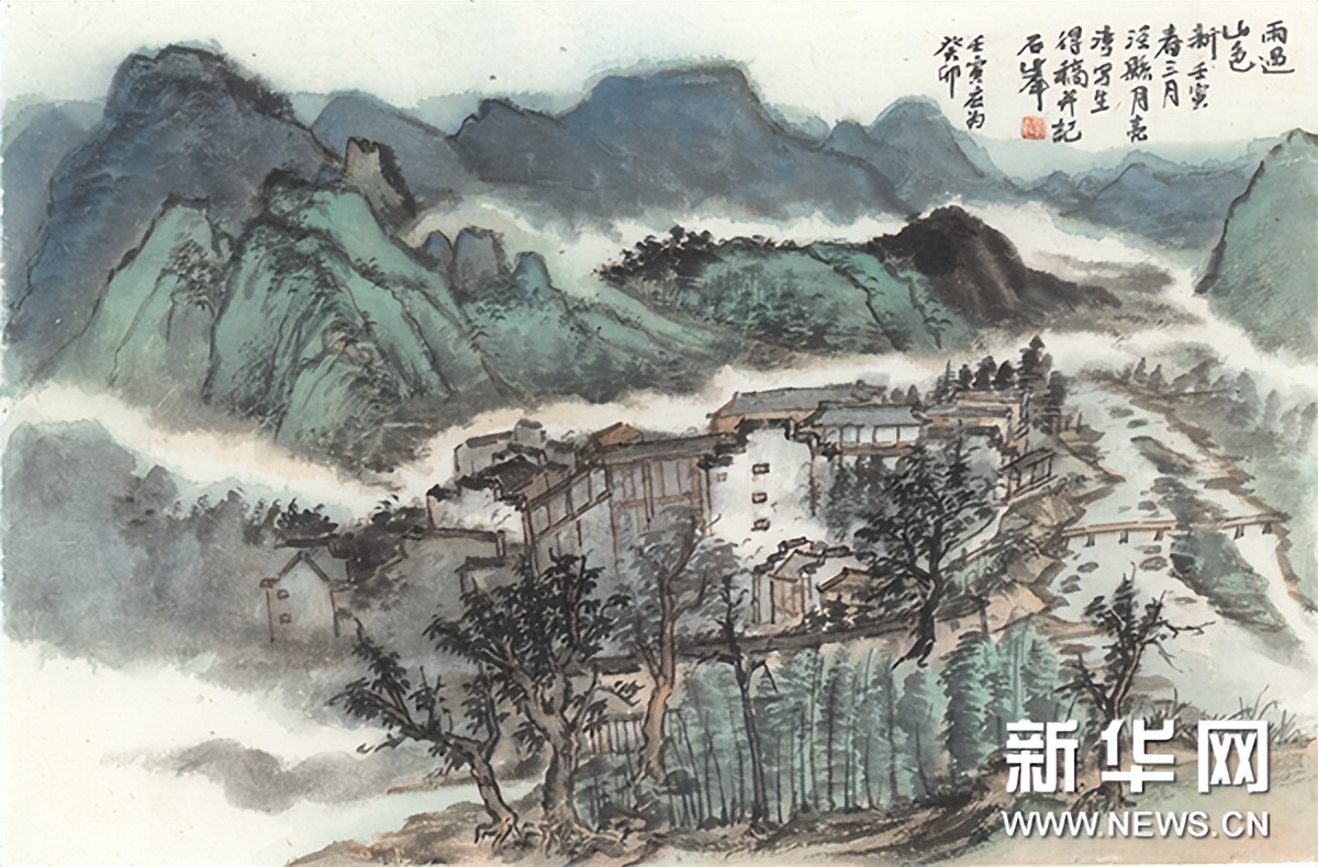 泾县中国山水画,泾县风景写生