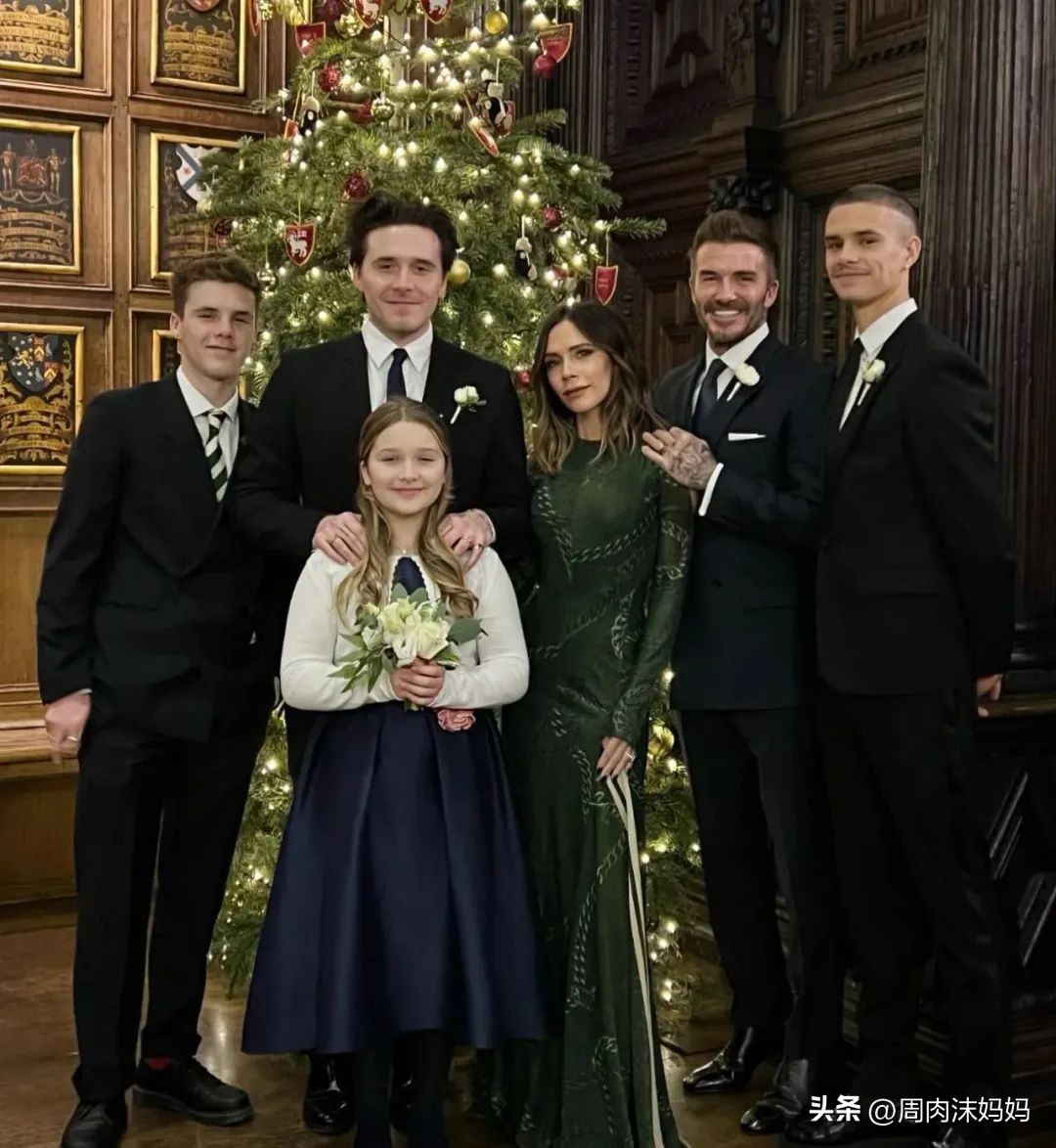 年轻贝克汉姆孩子,贝克汉姆女儿出门不带腿