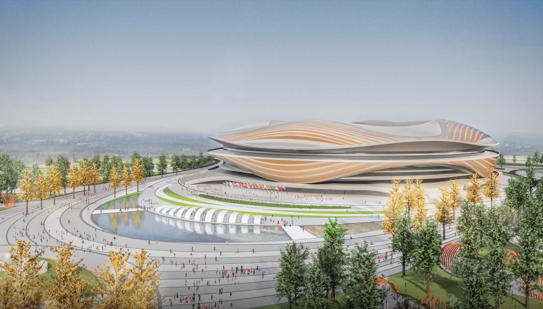 山东第一个国际足球场,山东首个6万座足球场效果图