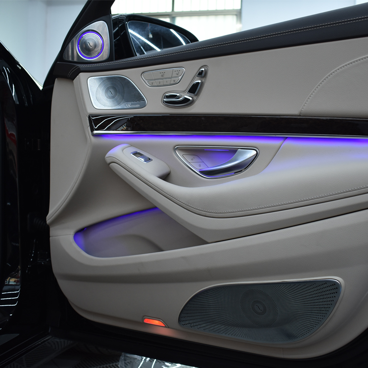 18款奔驰w213内饰改装,老款奔驰w221s350改装