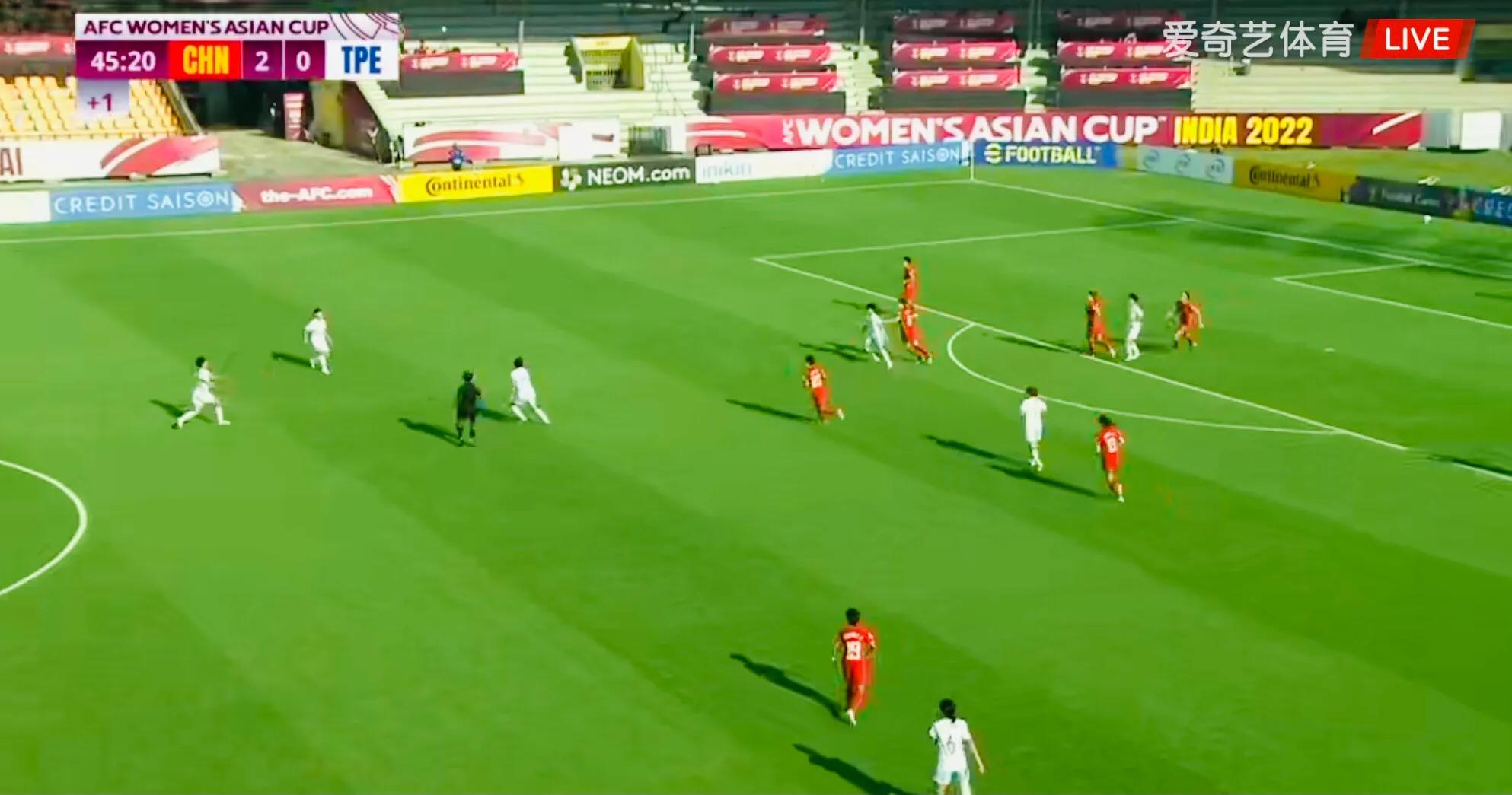 女足亚洲杯决赛王霜停晃转攻,中国女足首战王霜进球动图