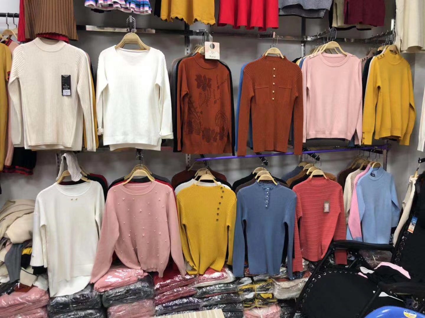 广州十三行女装新款羊羔绒打底裤,广州十三行女装批发一件怎么拿