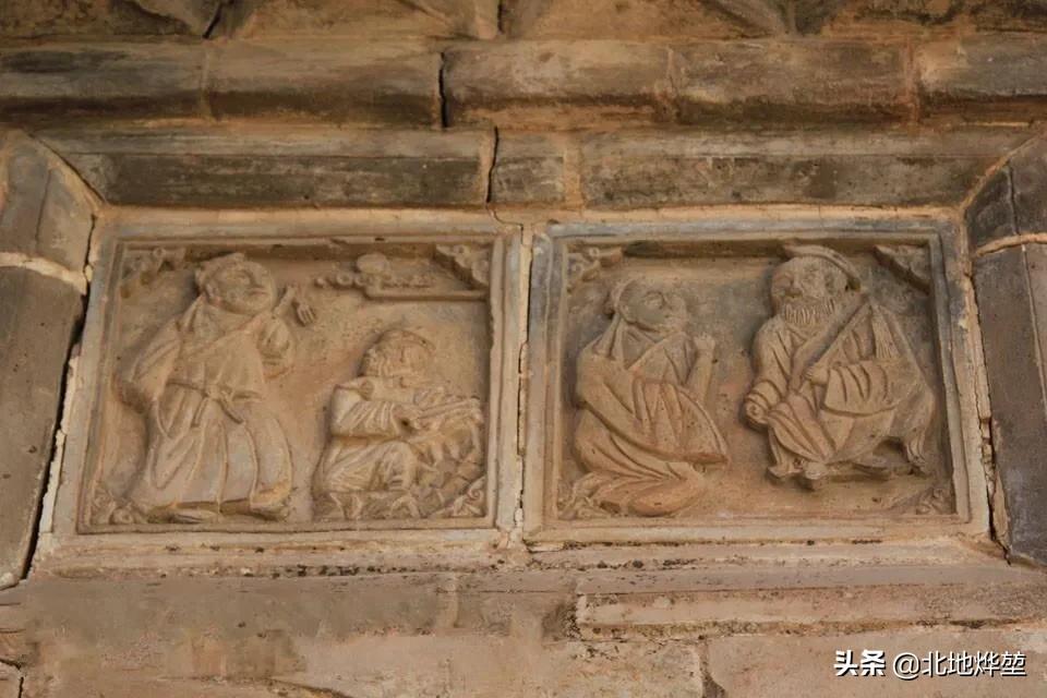 古建筑之美之徽派老砖雕,砖雕屋脊明清老式