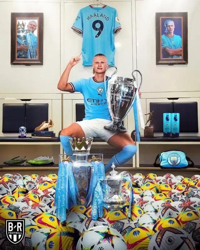 哈兰德3冠王,哈兰德52球进球回顾