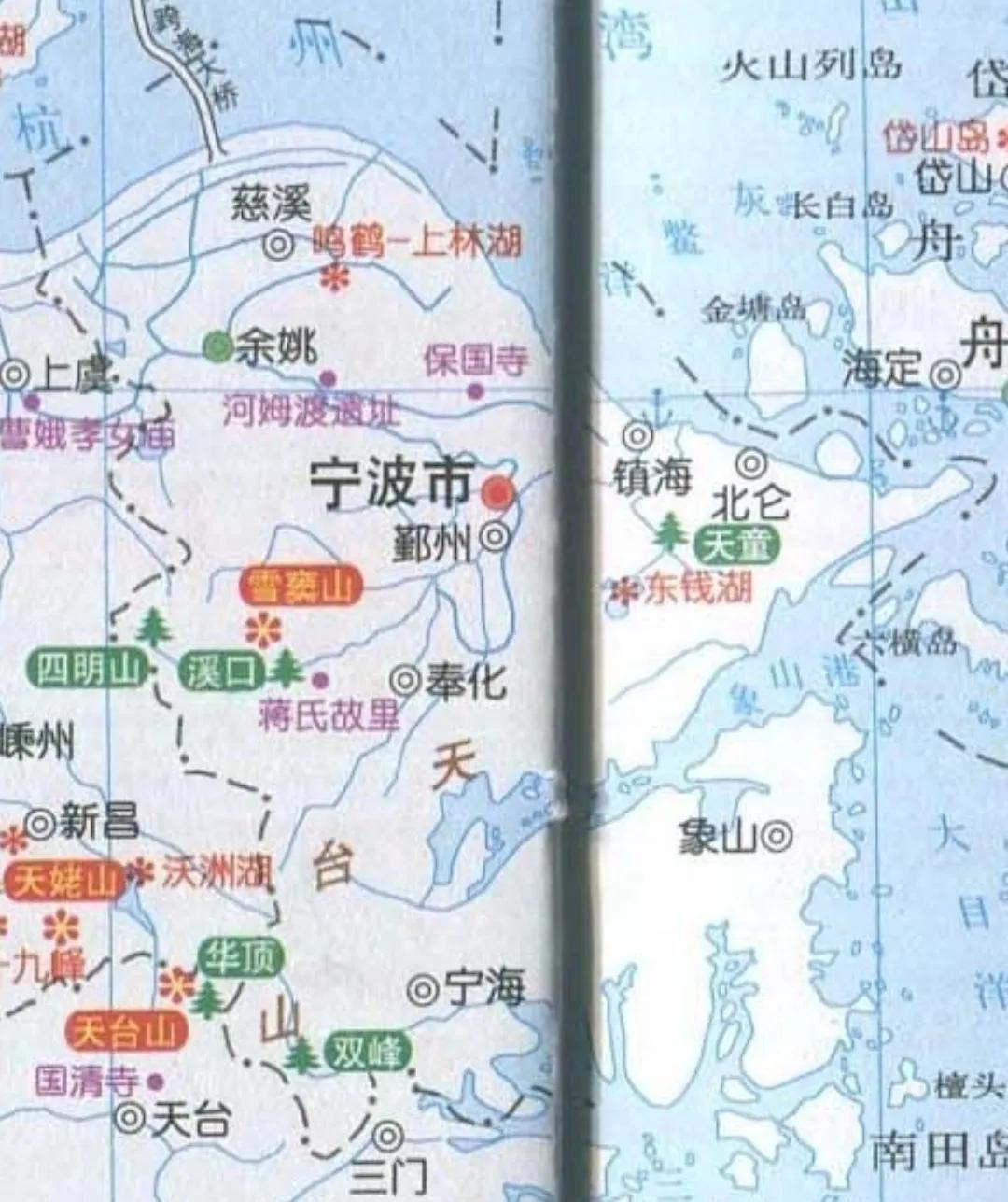 浙江宁波旅游景点地图,宁波地图景点分布图大全
