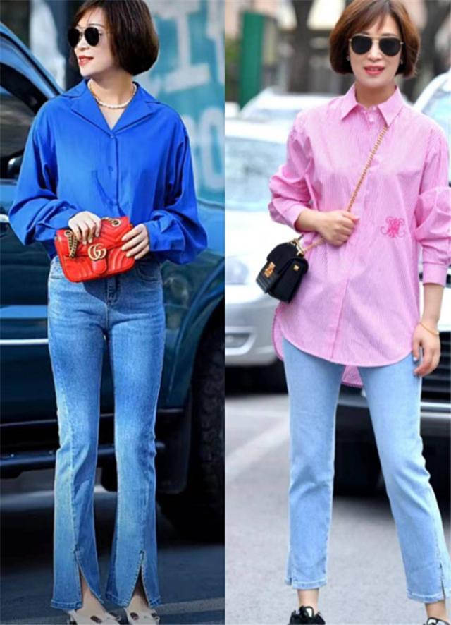 中年人阔腿短裤搭配什么上衣,中年女人穿上这条裤子好时髦