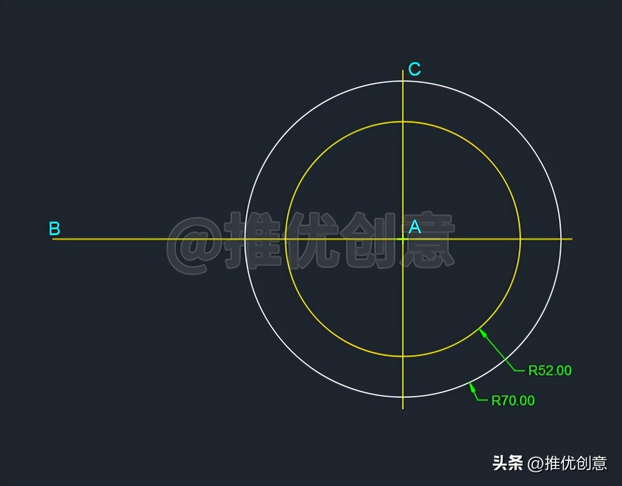 cad制图初学入门图纸怎样画圆,cad机械制图圆教程