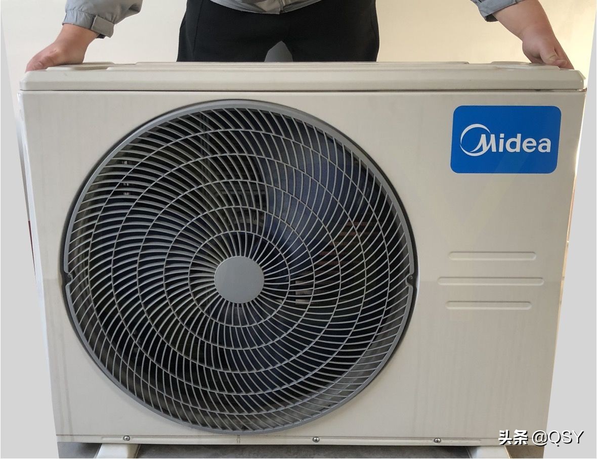 美的煤改电制热不升频,美的煤改电空调现场