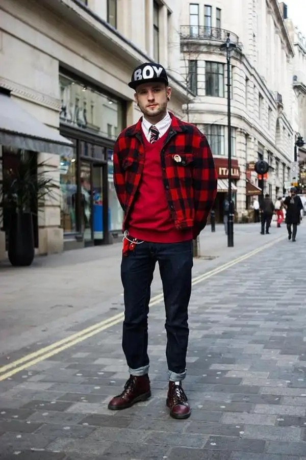 皮靴搭配牛仔裤,大黄靴与牛仔裤的搭配