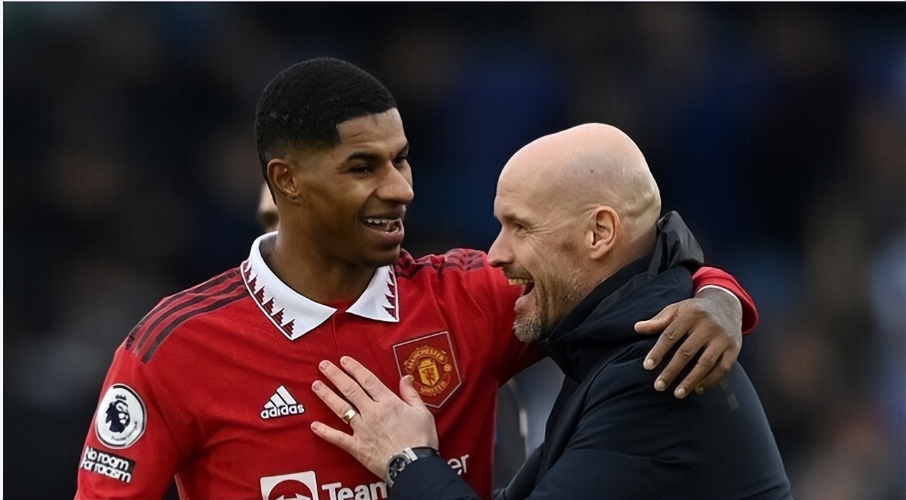 拉什福德破门滕哈格反应,拉什福德向滕哈赫示好