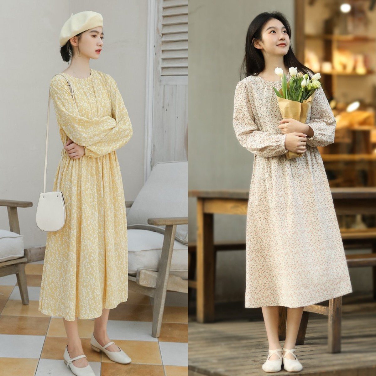 碎花裙夏天的最佳开启模式,碎花裙如何才能穿得清新脱俗