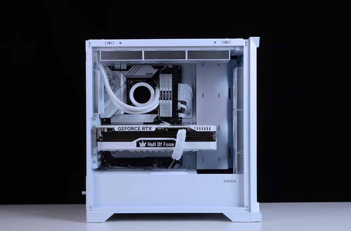 白色主题装机配置分享：13600K+4070Ti名人堂+先马颜之神机箱装机