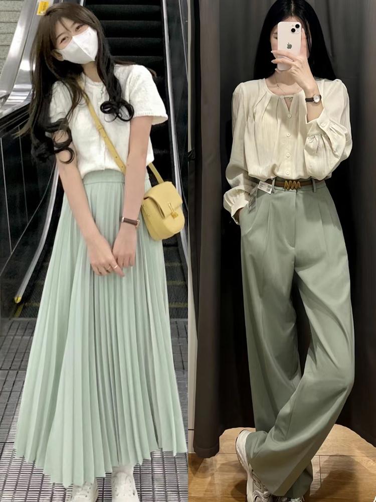 绿色系穿搭夏天清新,闷热的夏天只有这样穿才足够清凉