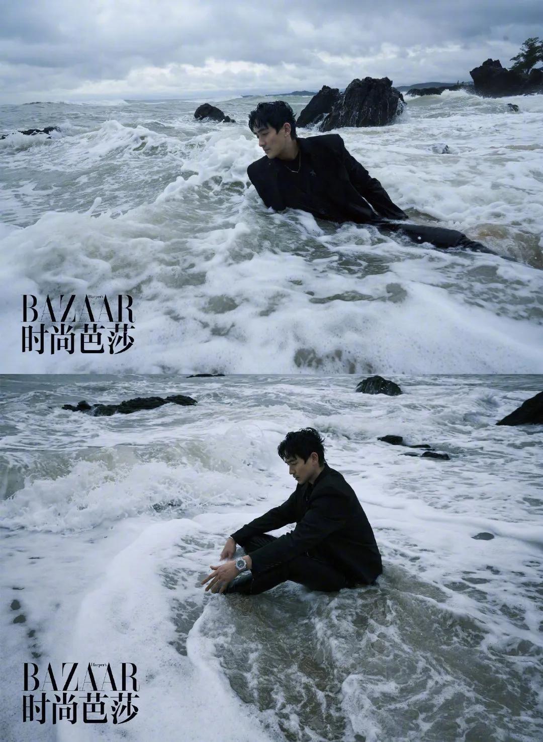 时尚芭莎肖战银发造型高清,肖战登时尚芭莎封面人物