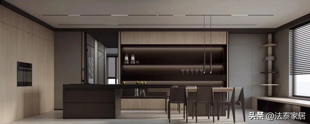 客厅墙柜与展示柜一体化,门墙柜一体化解决方案