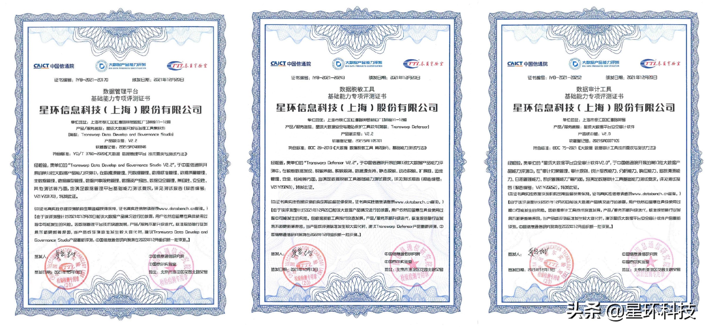 实力使然！星环科技多款产品通过中国信通院权威评测