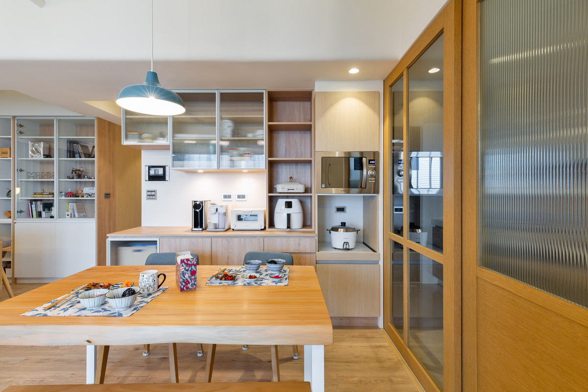 套内90平日式原木风装修,套内只有70平装修法式轻奢风