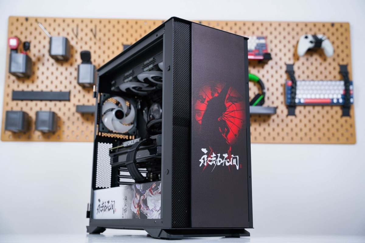 高级感桌面搭建,diy改造电脑主题机箱