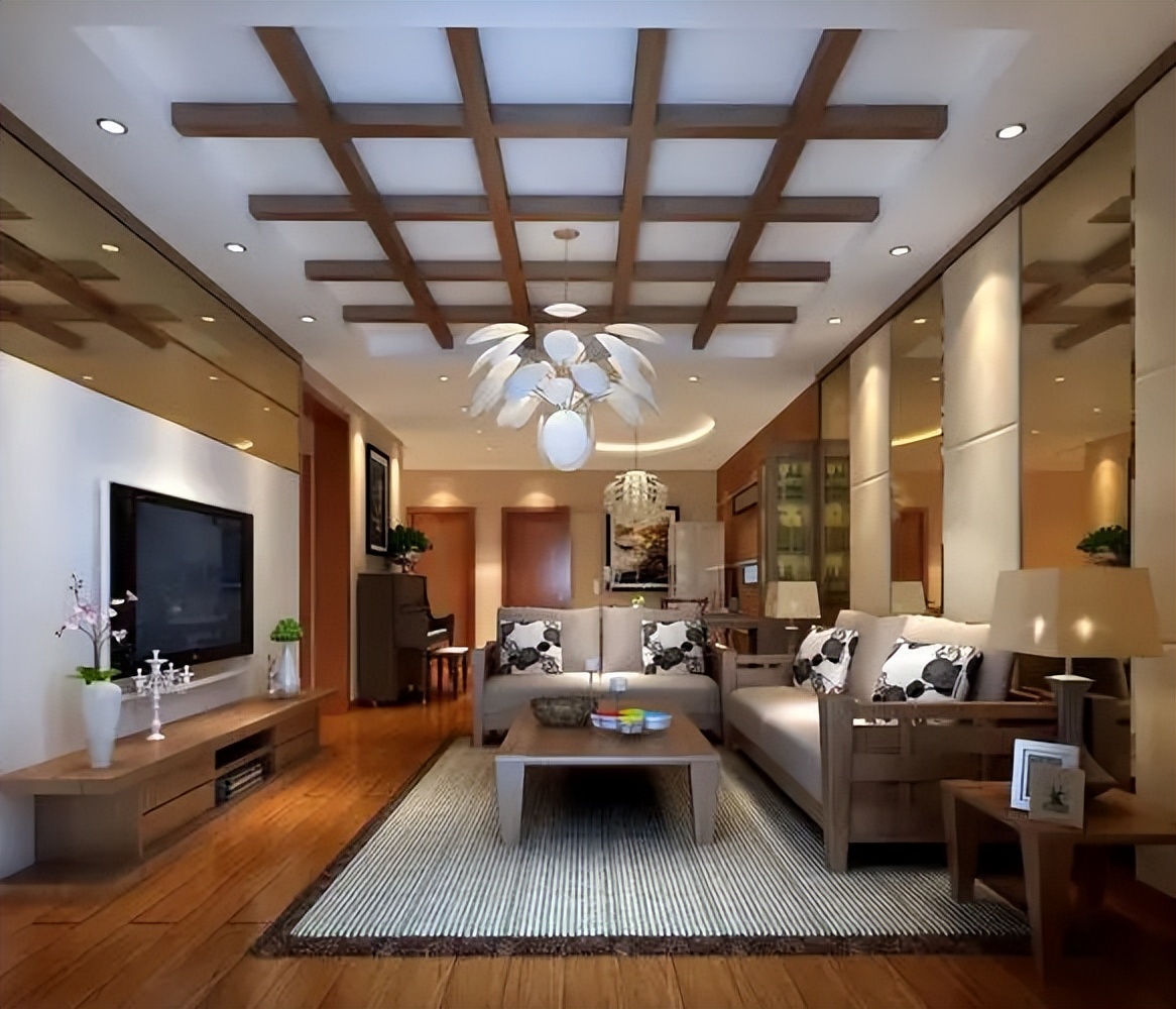 新房装修吊顶用什么材料,新房装修不做吊顶的效果图