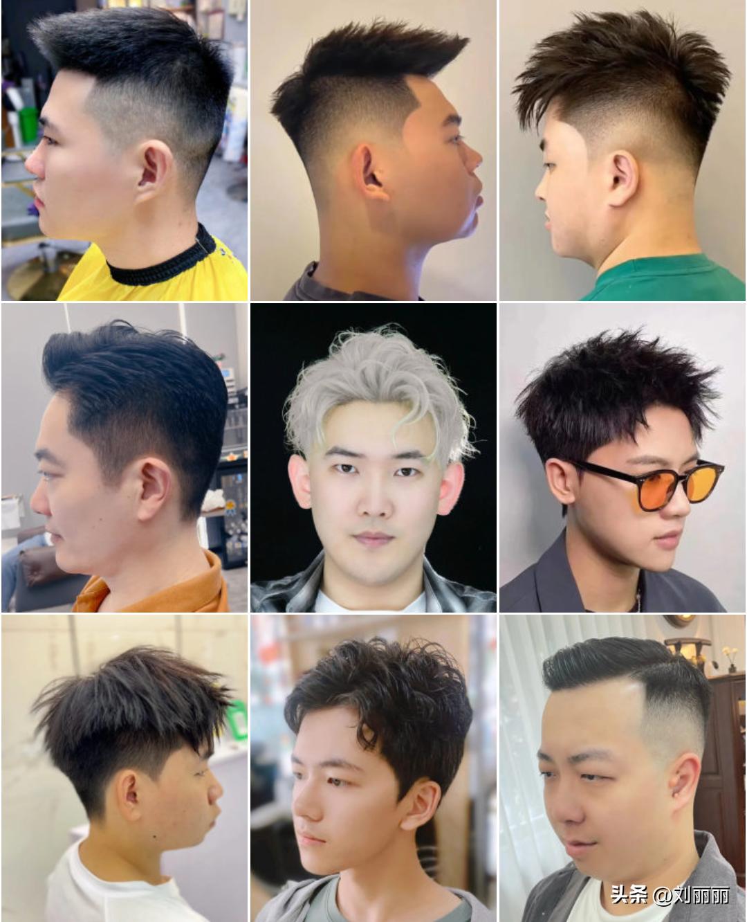 新潮发型三七背头,新潮发型图片大全