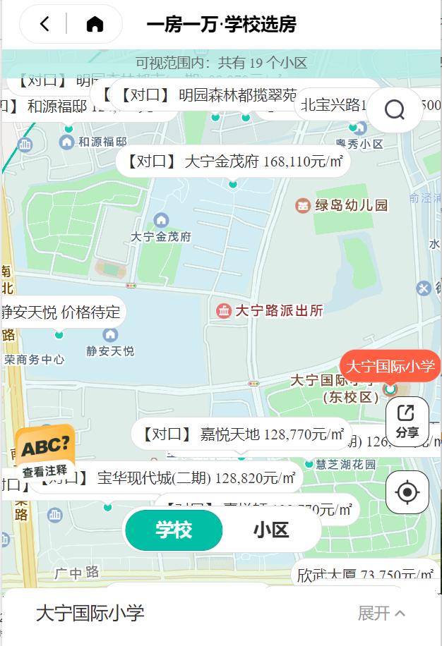 上海静安小学学区房价,上海最有性价比双学区