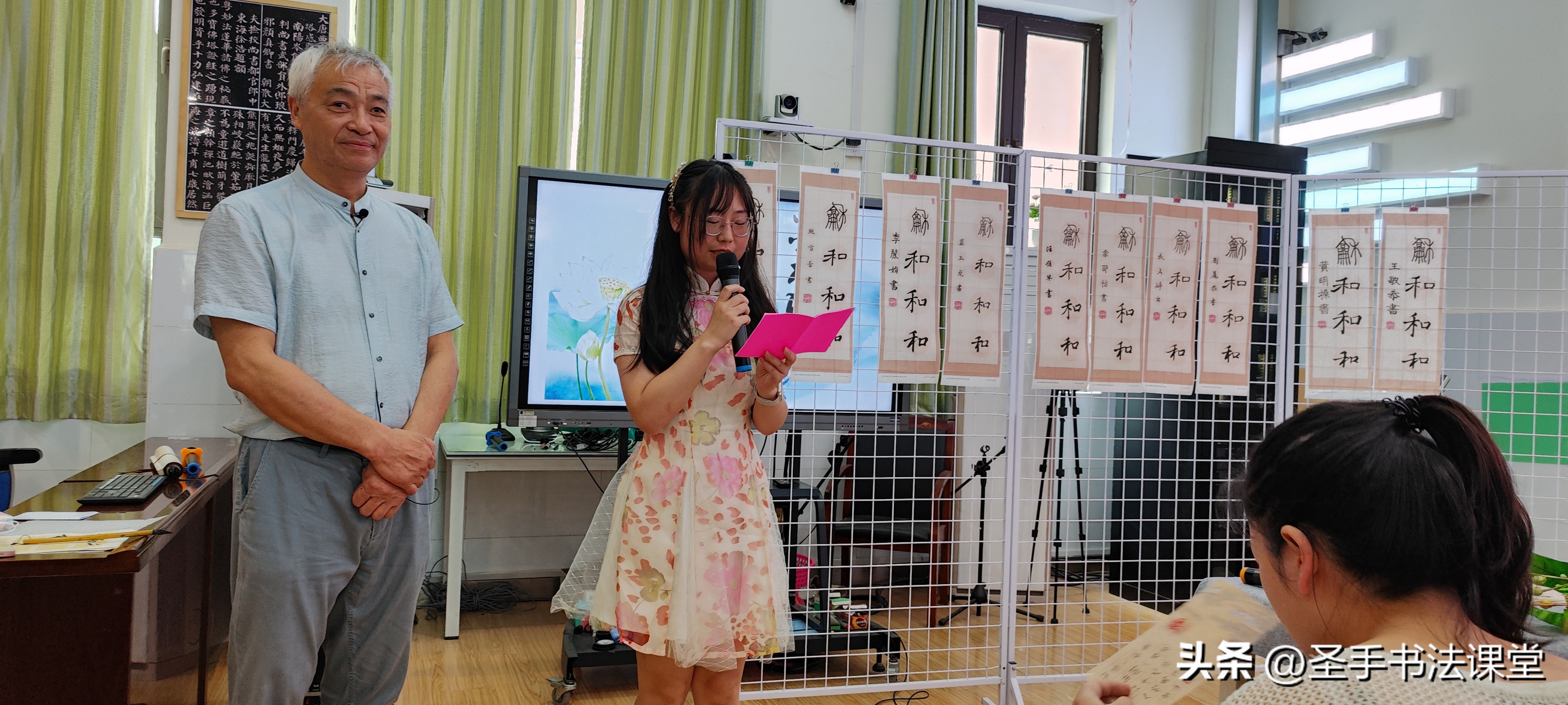 写篆隶楷行，品中和文化，鲁巷实验小学建和分校教师书法培训