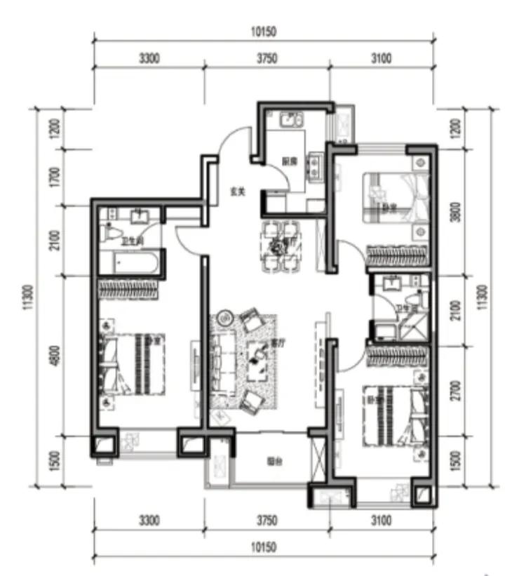 拍照记录了家里一天的采光，说说我的感受