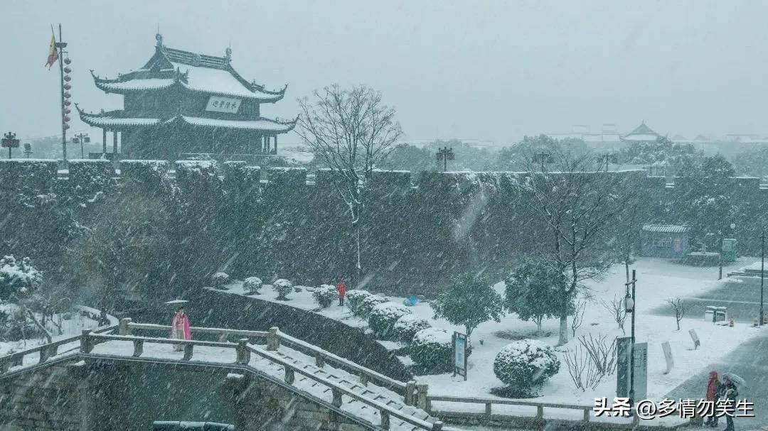 苏州烟雨江南雪景,苏州下雪的美景