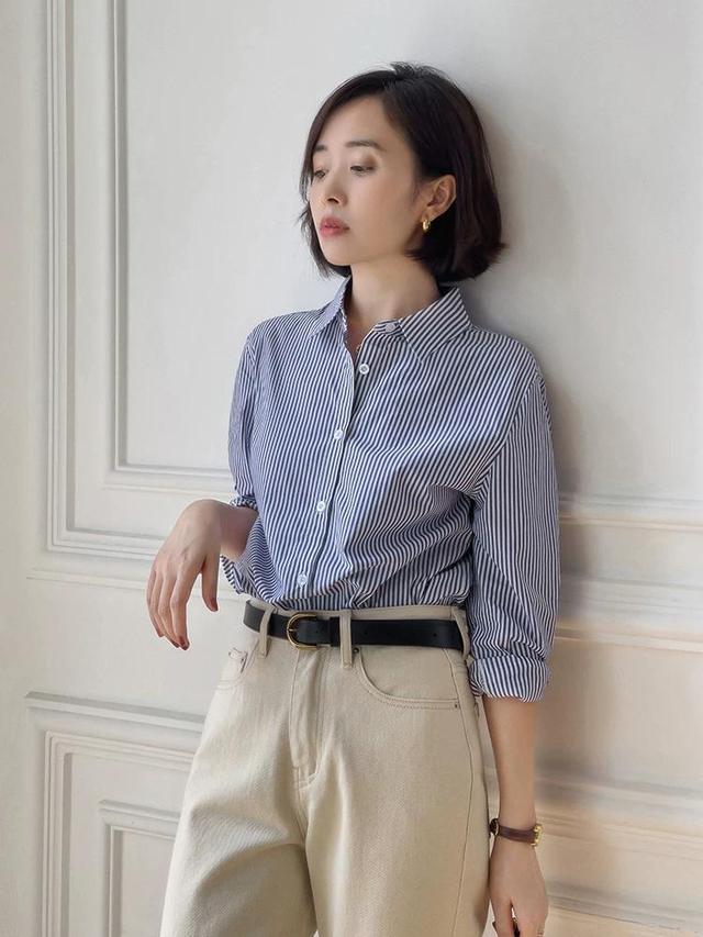 衬衫这样穿时髦又高级回头率200,试试这些高级干练的衬衫穿搭