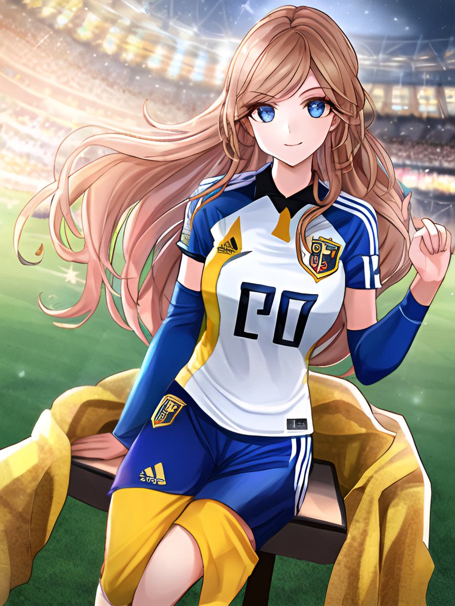 ai绘画足球宝贝图片大全可爱简单,足球宝贝ai绘画