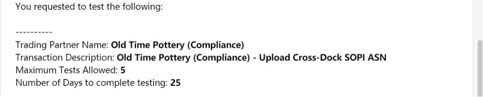 OldTimePotteryEDI测试流程