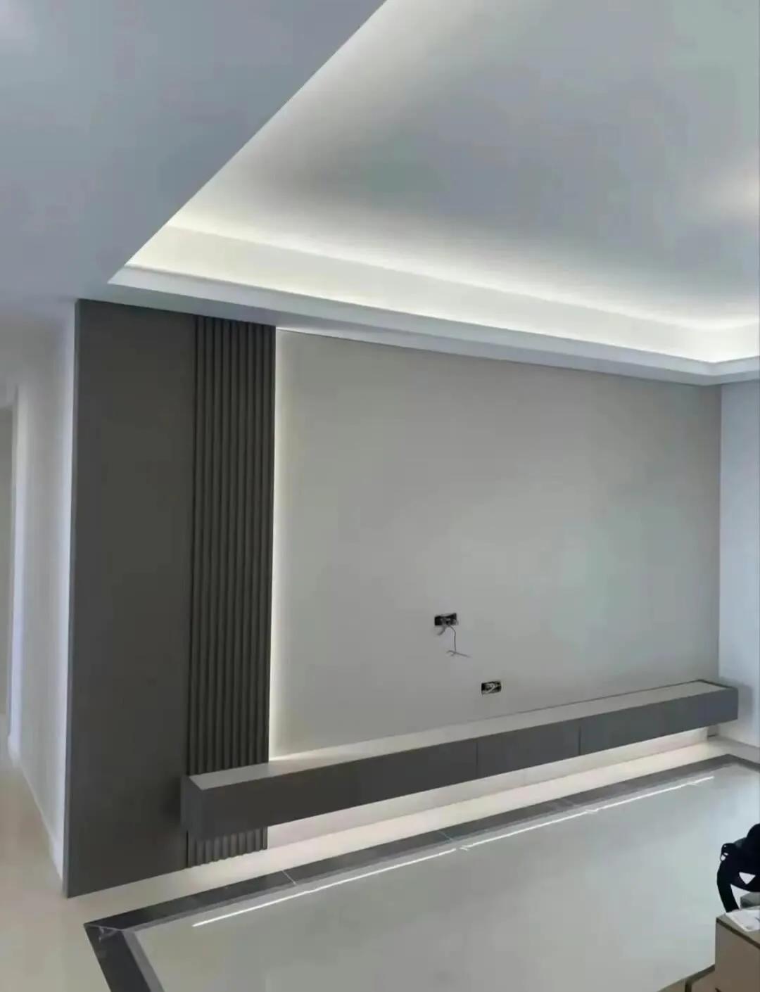 钛金条电视背景墙,电视背景墙20款壁画