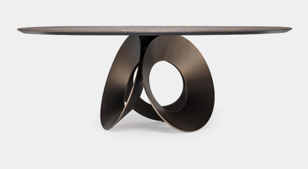 奢石餐桌别具一格,奢石餐桌大平层豪宅首选