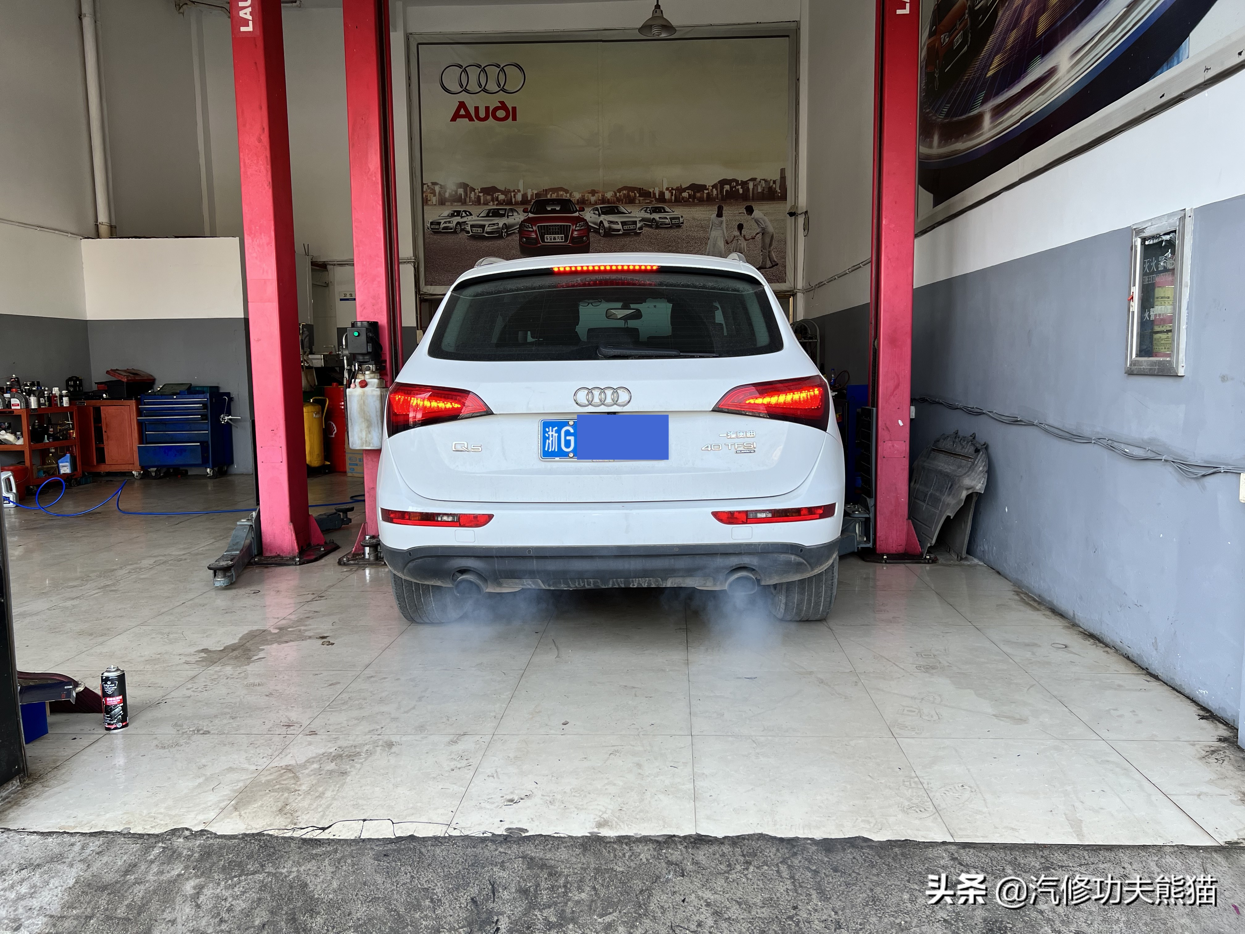 奥迪q5二手车烧机油,q5二手车大修翻新