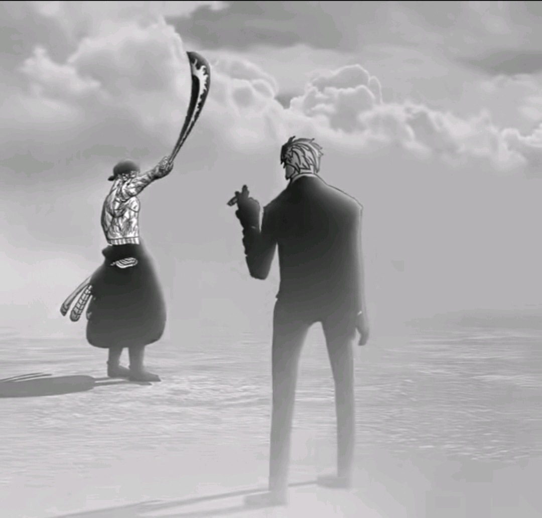 海贼王当路飞打倒了卡塔库栗,海贼王索隆被凯多打成十字架