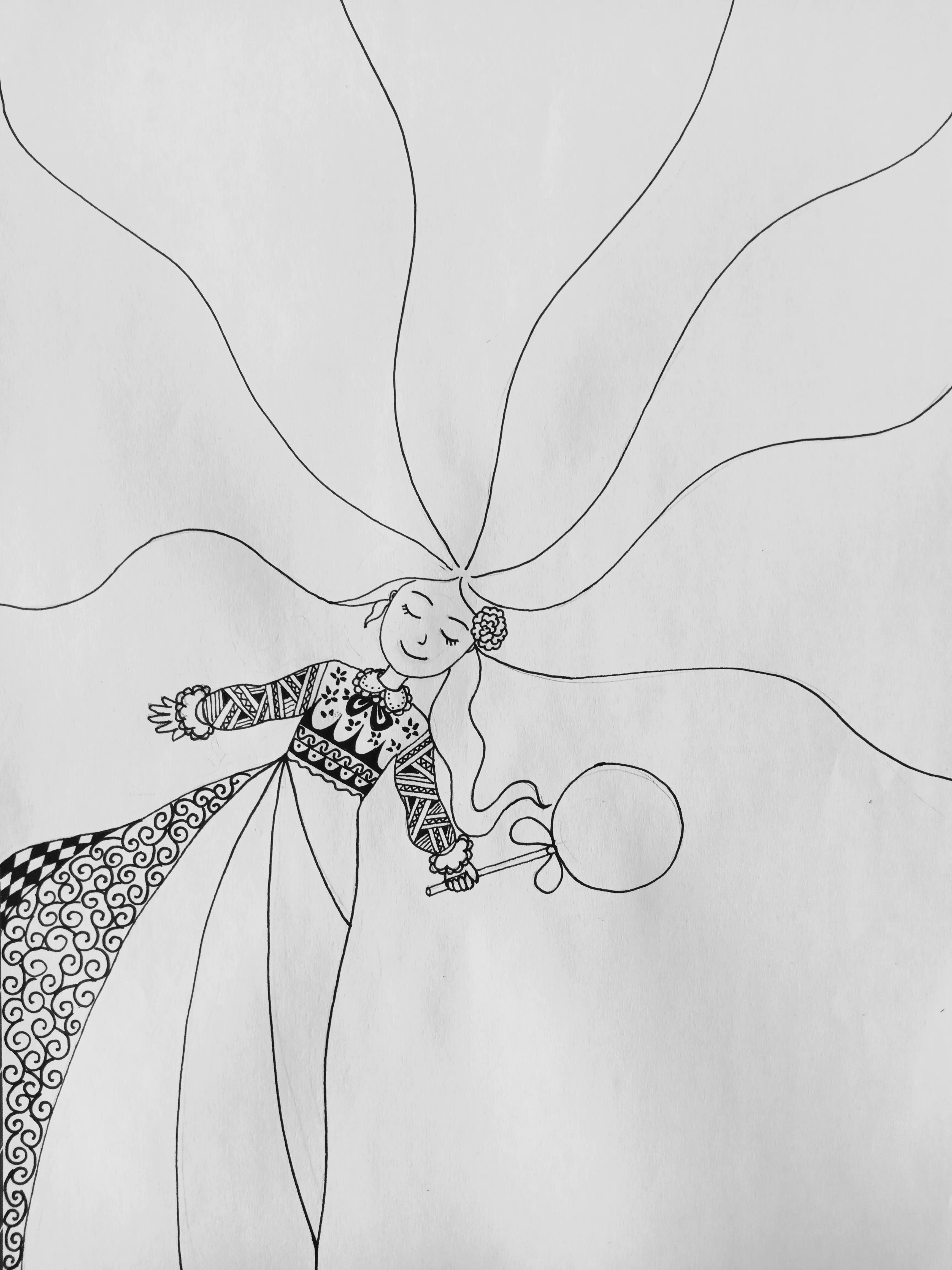 教你怎么画一个在吃棒棒糖的女孩,动漫棒棒糖绘画教程