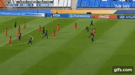 韩国男足1-2法国,2019足球世界杯法国vs韩国