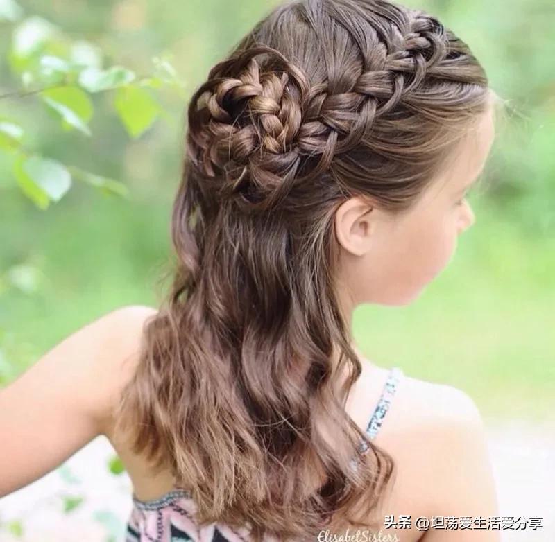 简易又日常的儿童编发,仙气十足的简单编发儿童女