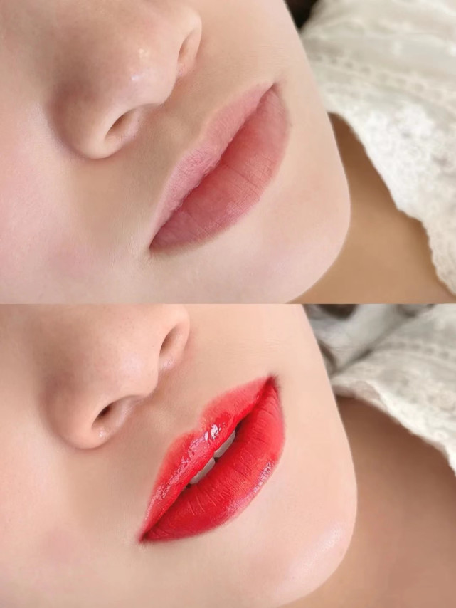 每个女人都是完美唇型,超详细唇部改色教学,纹出红润双唇