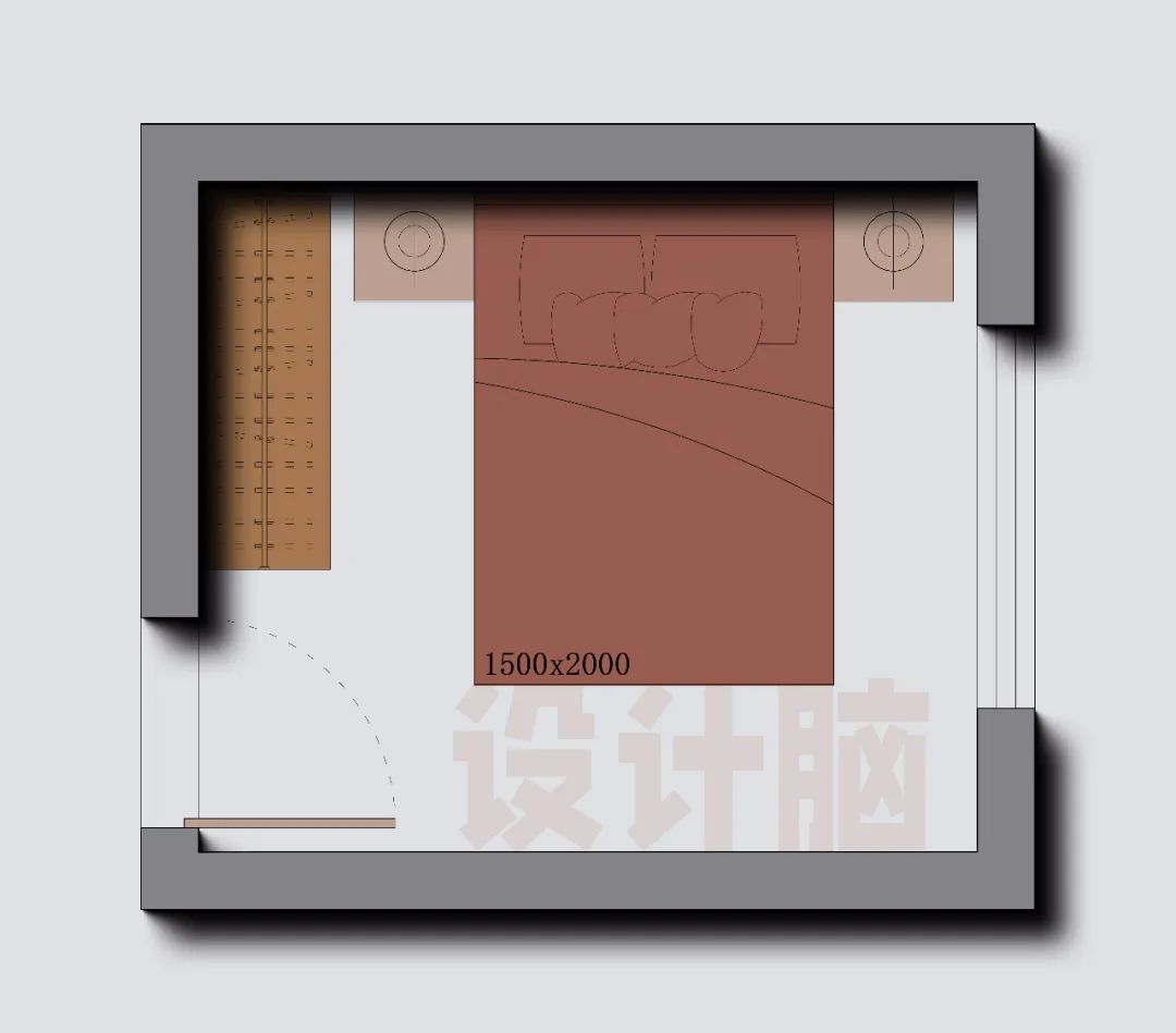 床头柜挡衣柜的3种解决方案,床头柜挡着衣柜门怎么后期补救