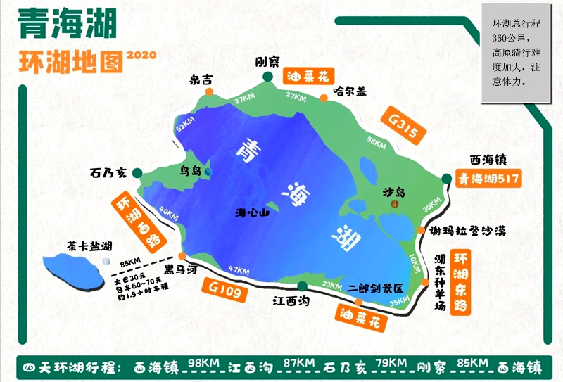 青海湖自驾游旅游攻略最新,青海湖环湖自驾一圈游攻略