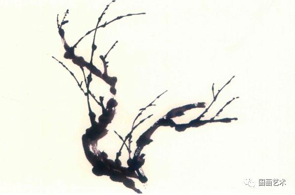 刘存惠梅花的各种画法,梅花基本画法
