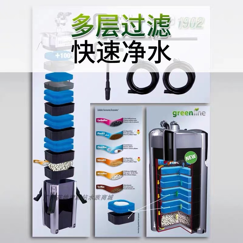 大型观赏鱼池过滤系统,40平鱼池一体化自动过滤系统设备