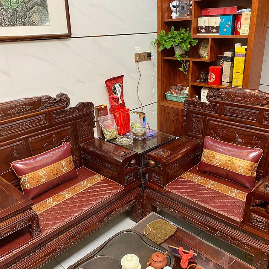 红木家具沙发垫坐垫套,红木沙发坐垫选哪种比较好