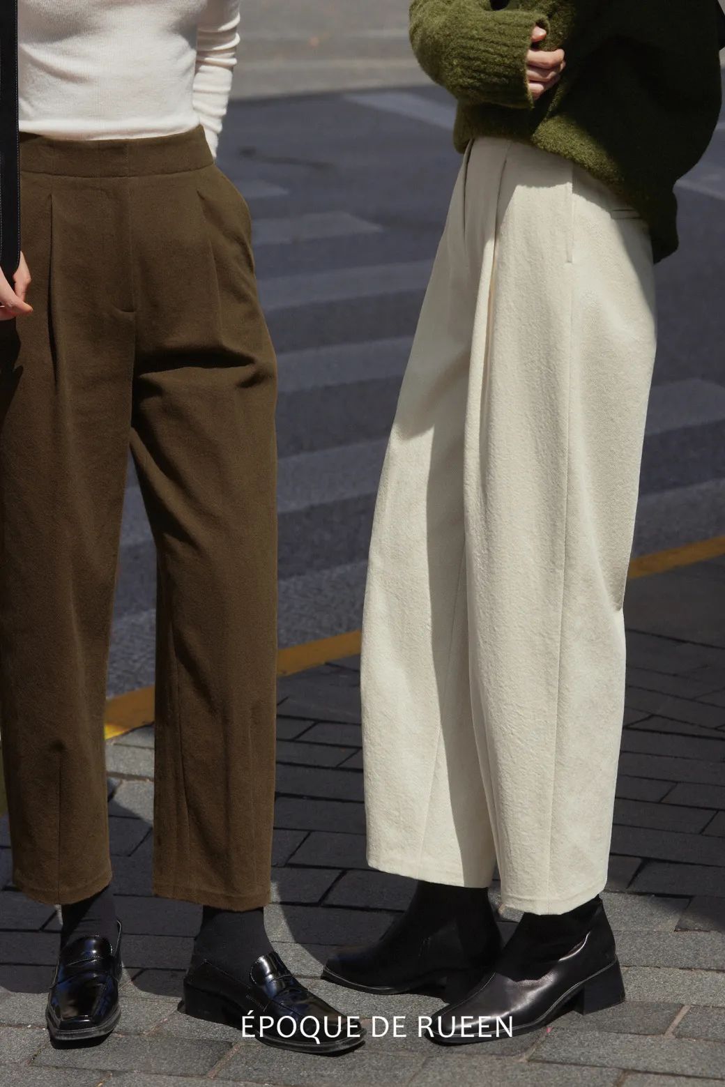 显瘦垂感阔腿慵懒风裤,阔腿裤垂坠感显腿细牛仔裤