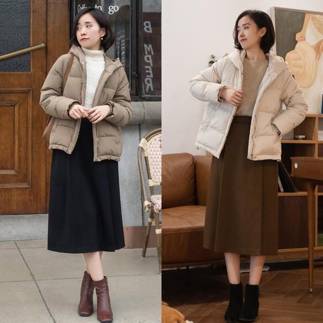 “短外套+裙子”=2022的显高穿搭，小个子很适用